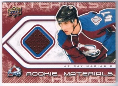 2009-10 Upper Deck Rookie Materials Jersey #RM-RM Ray Macias RC Avalanche